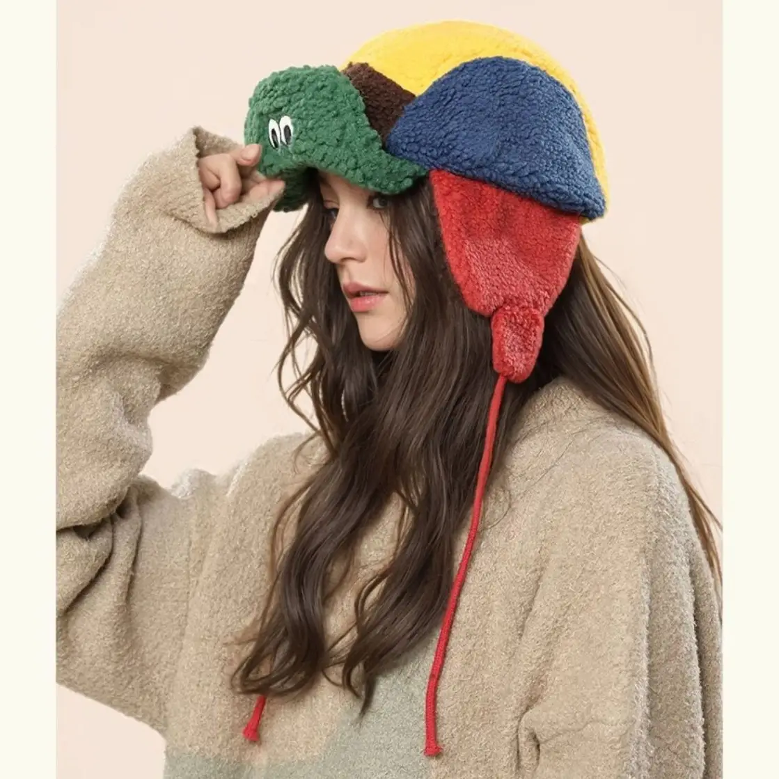 Japanese Retro Duckbill Hat for Women Winter Warm Ear Protection - Image 10