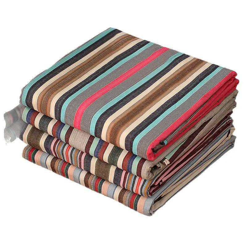 Pure Cotton Coarse Cloth Bed Sheetss 2.0* 2.3m Pure Cotton Coarse Cloth Bed Sheetss Yarn-Dyed Traditional Memory Coarse Cloth Bed Sheetss Kang Bed Sheetss