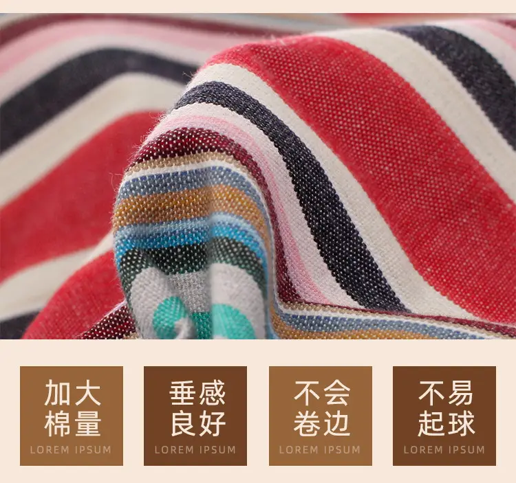 Pure Cotton Coarse Cloth Bed Sheetss 2.0* 2.3m Pure Cotton Coarse Cloth Bed Sheetss Yarn-Dyed Traditional Memory Coarse Cloth Bed Sheetss Kang Bed Sheetss — feature 7