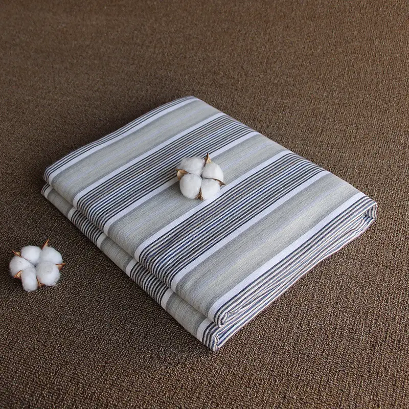 Pure Cotton Coarse Cloth Bed Sheetss 2.0* 2.3m Pure Cotton Coarse Cloth Bed Sheetss Yarn-Dyed Traditional Memory Coarse Cloth Bed Sheetss Kang Bed Sheetss