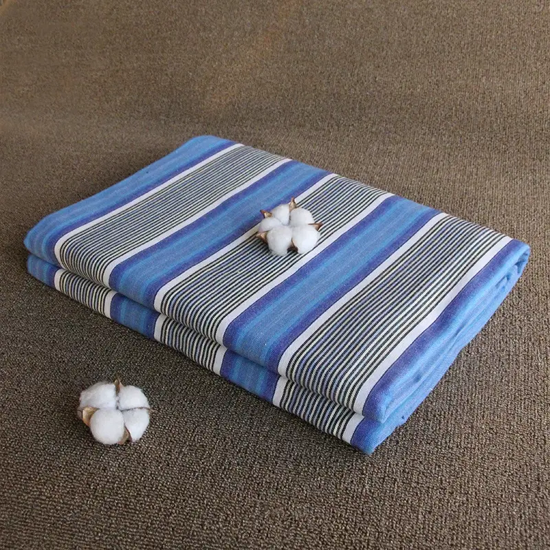 Pure Cotton Coarse Cloth Bed Sheetss 2.0* 2.3m Pure Cotton Coarse Cloth Bed Sheetss Yarn-Dyed Traditional Memory Coarse Cloth Bed Sheetss Kang Bed Sheetss