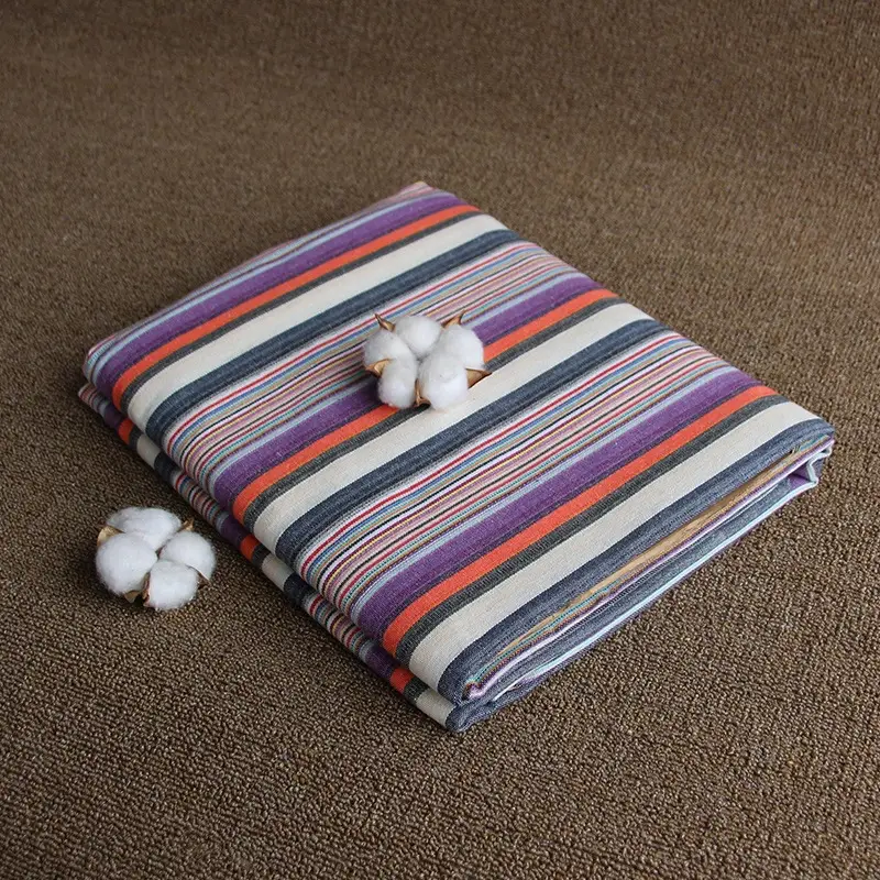 Pure Cotton Coarse Cloth Bed Sheetss 2.0* 2.3m Pure Cotton Coarse Cloth Bed Sheetss Yarn-Dyed Traditional Memory Coarse Cloth Bed Sheetss Kang Bed Sheetss