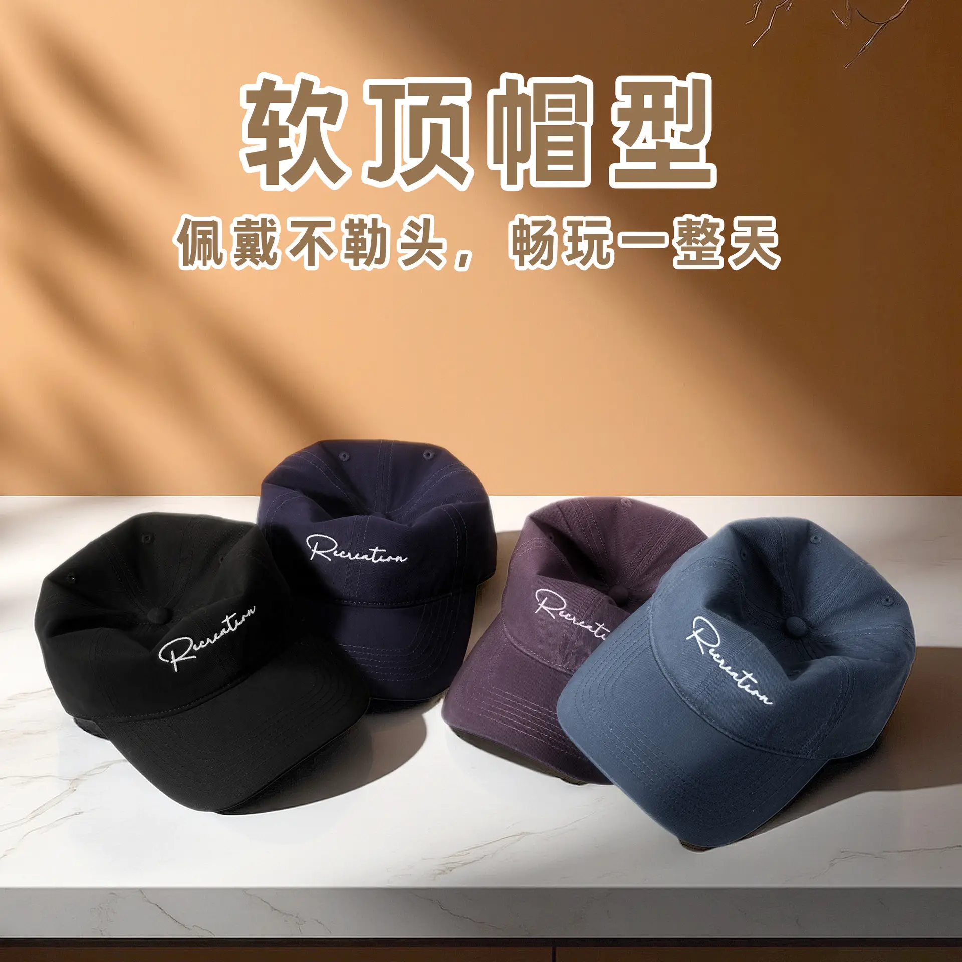 Black Embroidered Duckbill Cap for Women Autumn Casual - Image 10