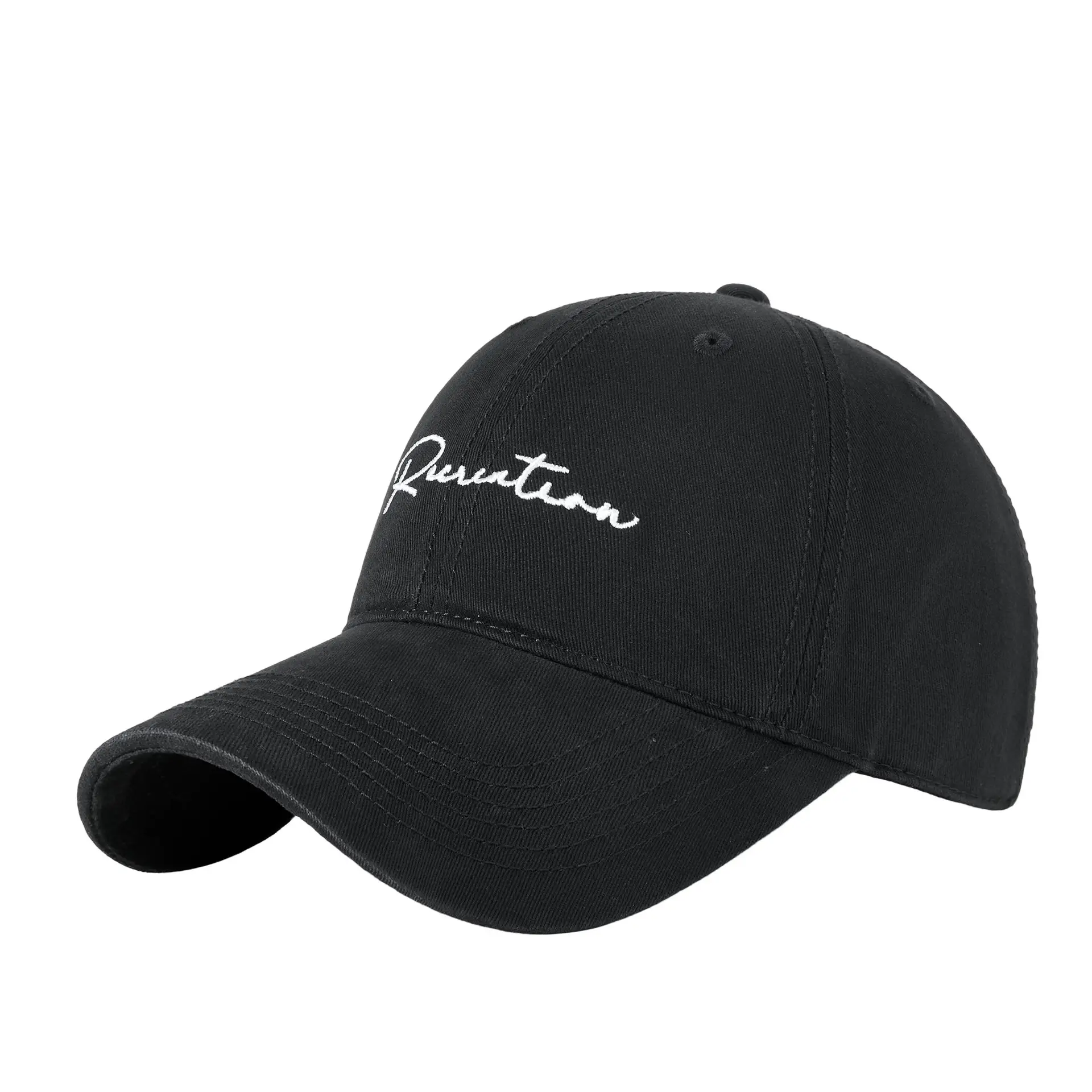Black Embroidered Duckbill Cap for Women Autumn Casual - Image 13