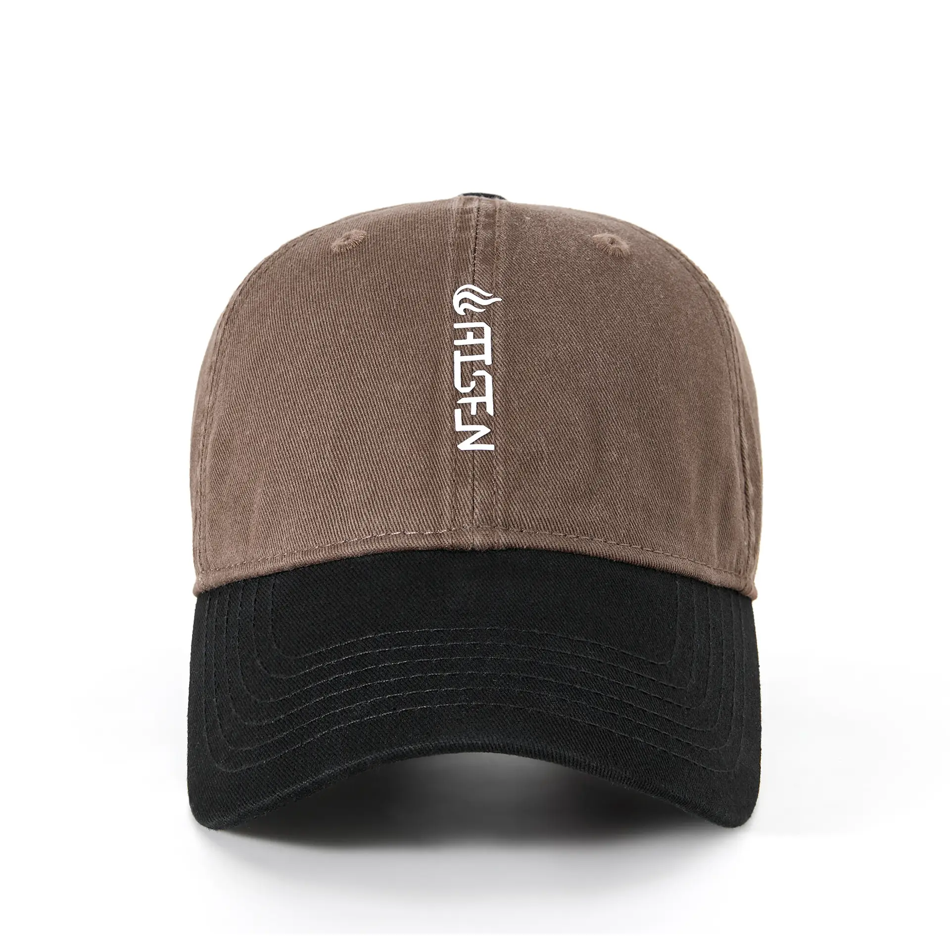 Women Japanese Style Color-Blocked Baseball Cap with Wide Brim - Image 4