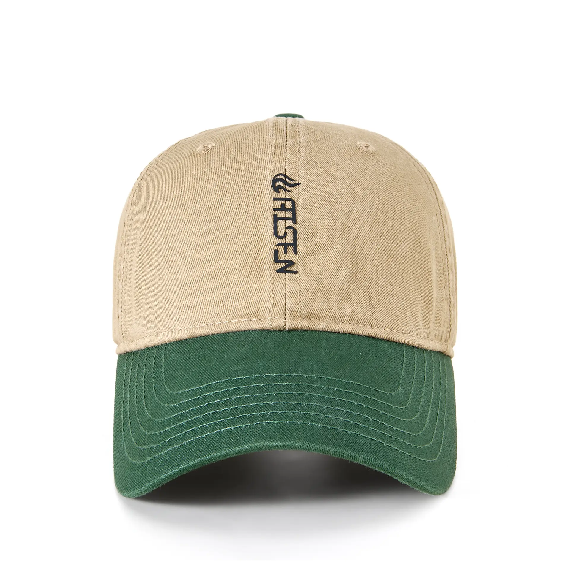 Women Japanese Style Color-Blocked Baseball Cap with Wide Brim - Image 7