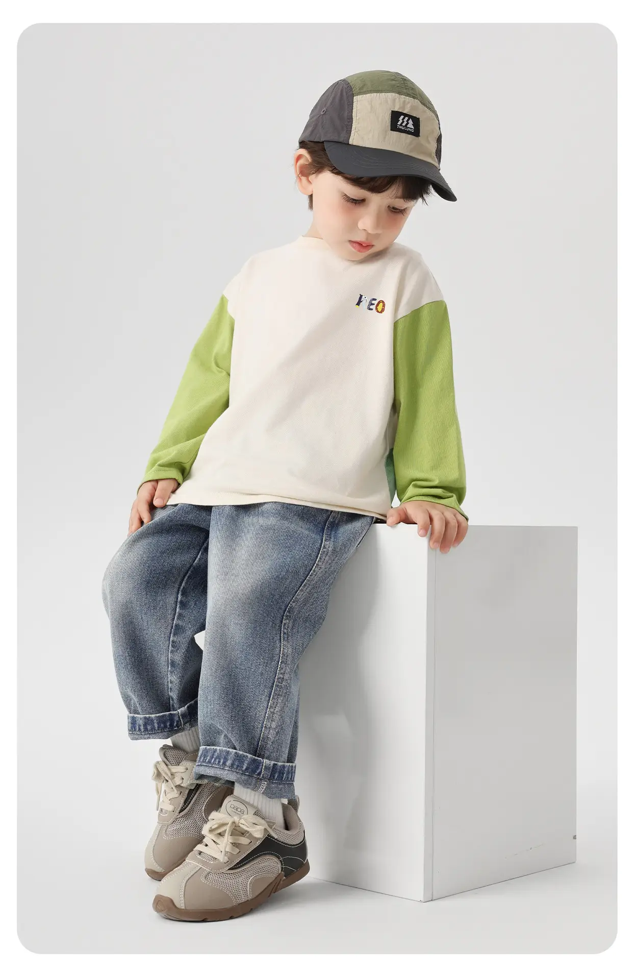 Right European Boys Cartoon Patchwork Long Sleeve T-Shirt 2025 — feature 19