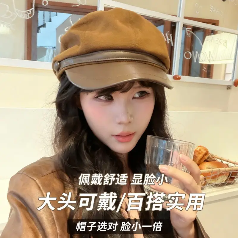 Woolen Duck Tongue Hat Black Retro Style - Image 5