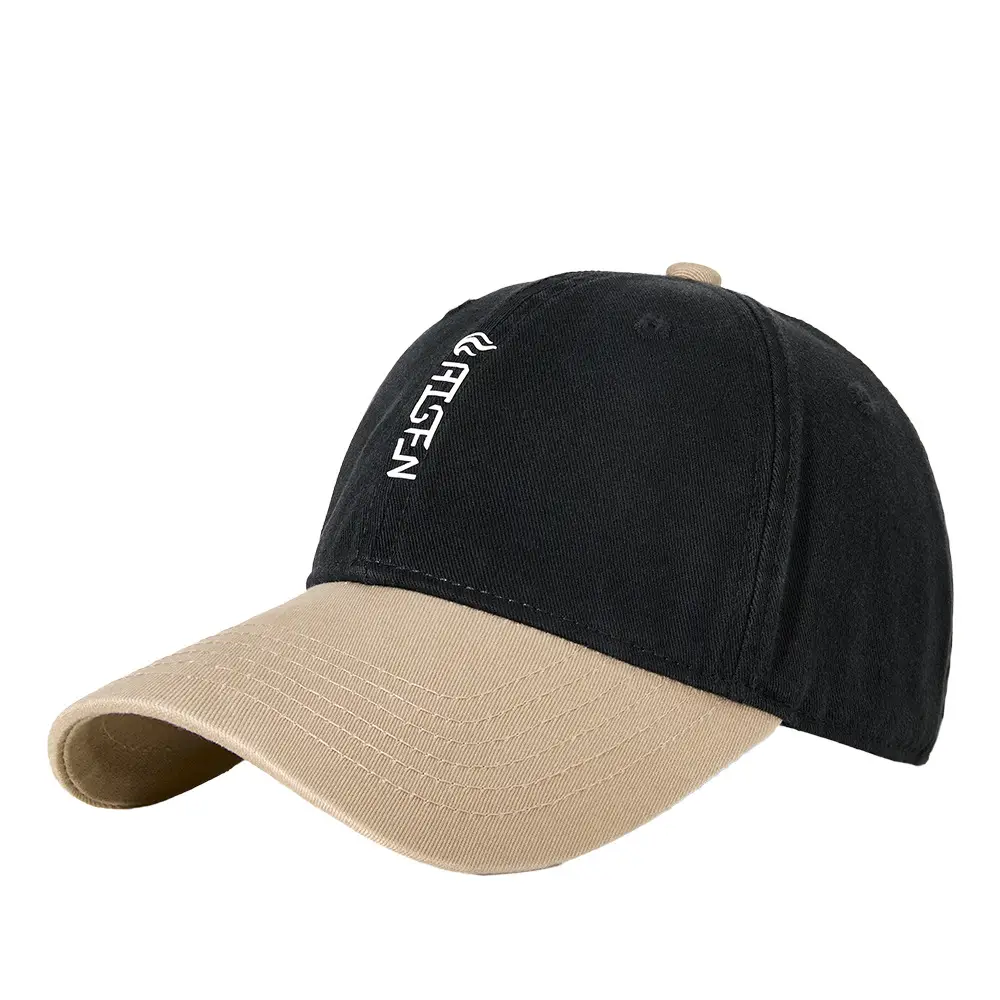 Men Baseball Cap with Soft Cream Top & Color-Blocking Design - Image 13