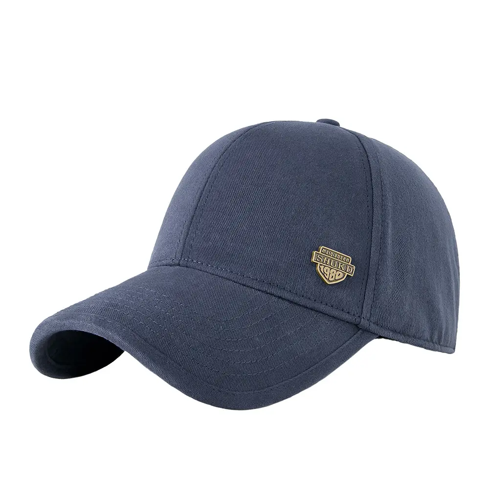 Men Winter Warm Brushed Cap Large Head Wide Brim - Image 10