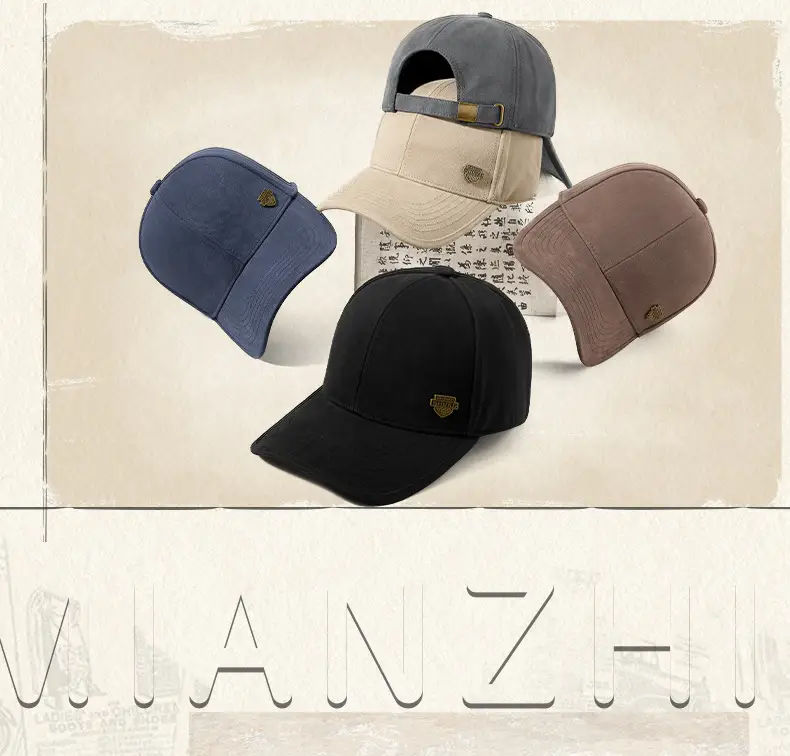 Men Winter Warm Brushed Cap Large Head Wide Brim — feature 14