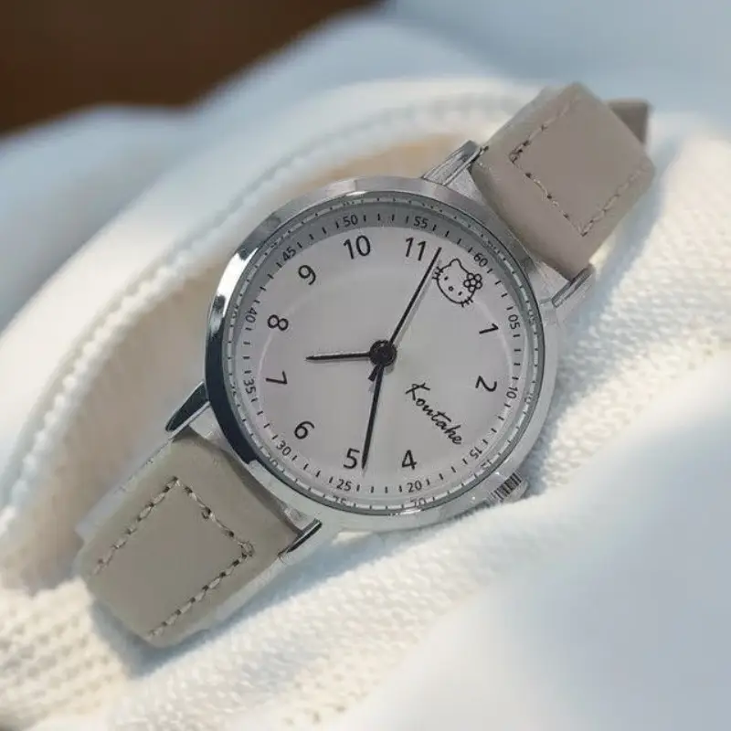 2025 New High School Student Exam Special High-Value Kt Simple Belt Fashion Quartz Watch