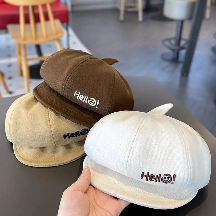 Children's Duckbill Beret Spring Autumn Boys Winter British Style Baby Octagonal Painter Hat Trendy - Image 6