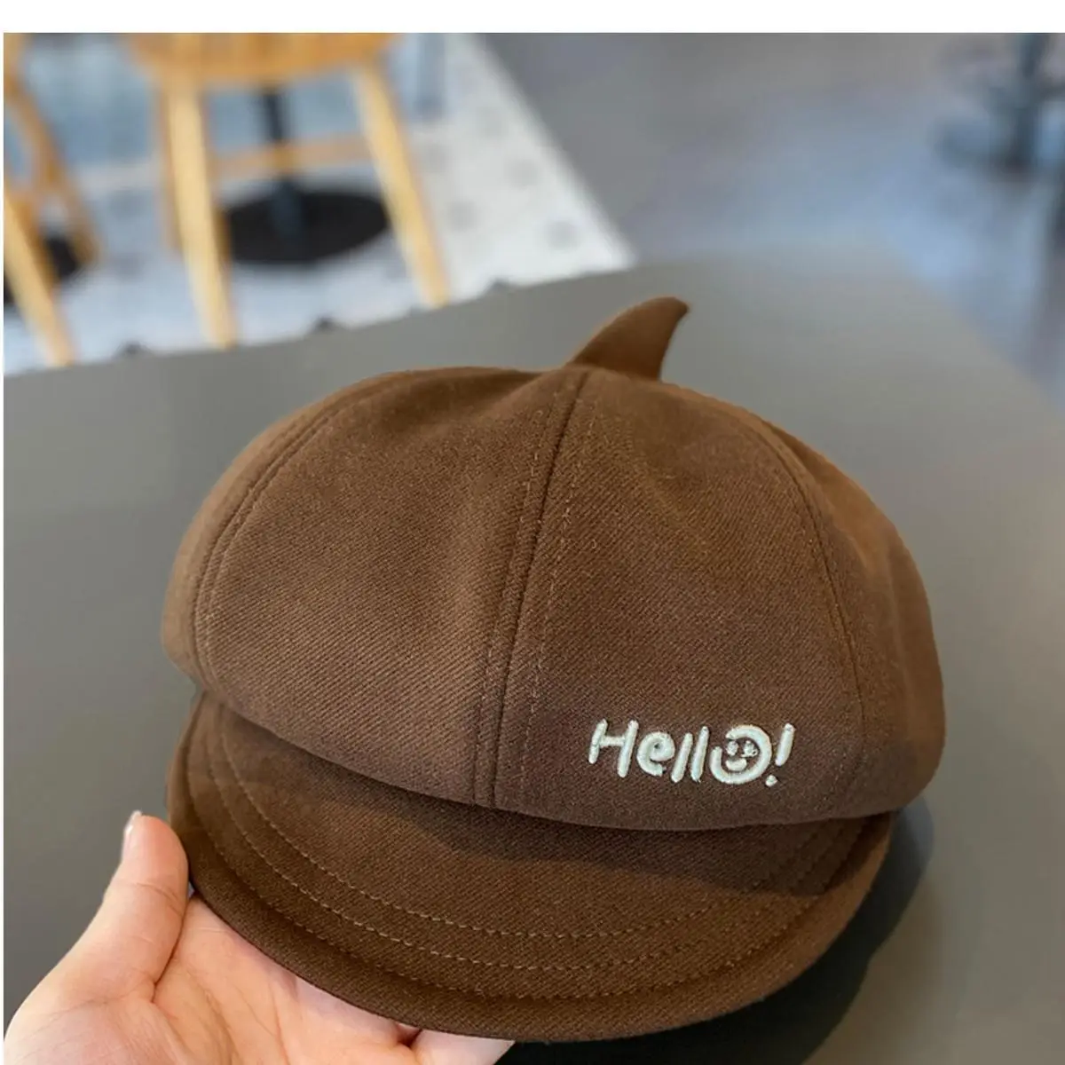 Children's Duckbill Beret Spring Autumn Boys Winter British Style Baby Octagonal Painter Hat Trendy — feature 11