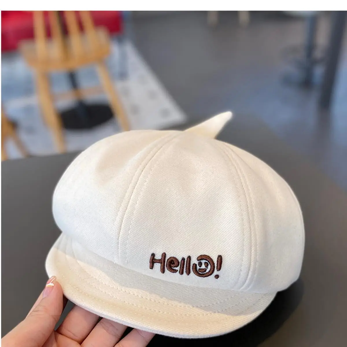 Children's Duckbill Beret Spring Autumn Boys Winter British Style Baby Octagonal Painter Hat Trendy — feature 8