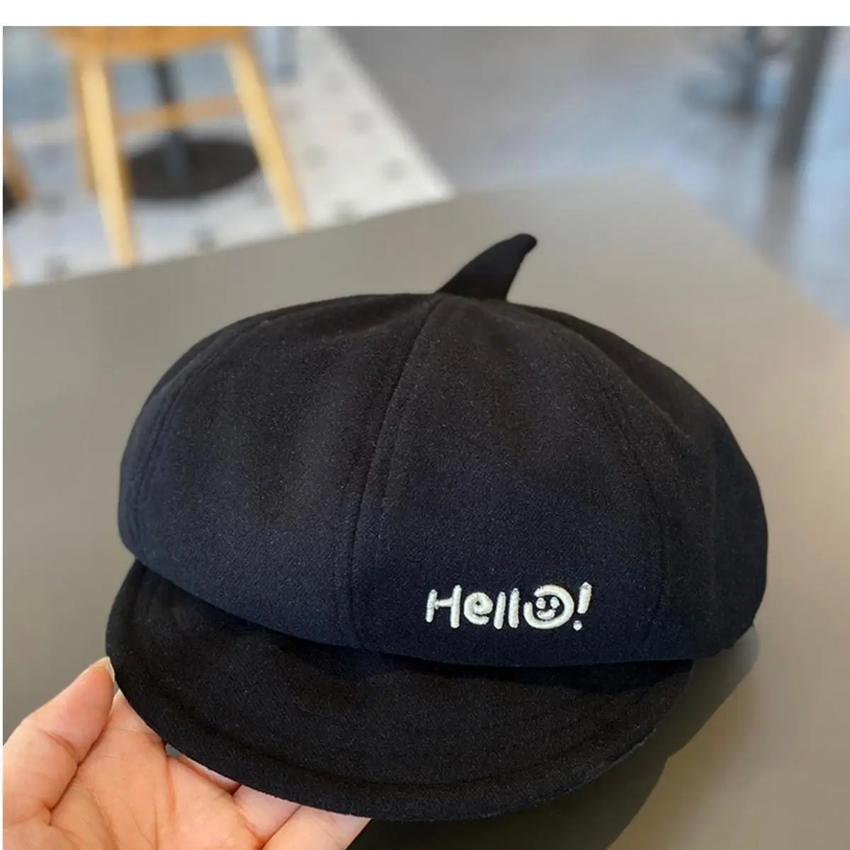 Children's Duckbill Beret Spring Autumn Boys Winter British Style Baby Octagonal Painter Hat Trendy — feature 9