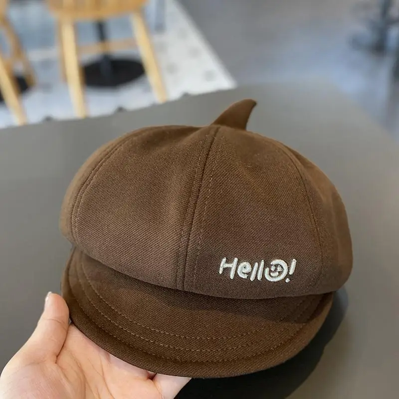 Children's Duckbill Beret Spring Autumn Boys Winter British Style Baby Octagonal Painter Hat Trendy - Image 4