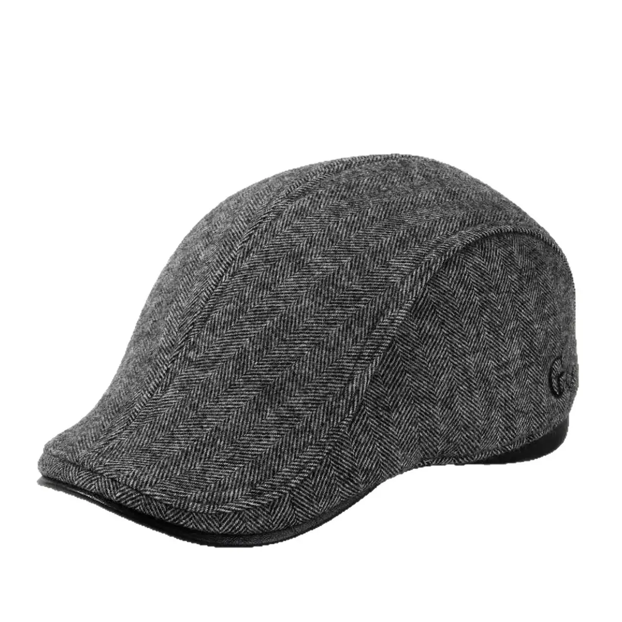 Men Black Fleece Winter Hat with Lined Design - Image 8