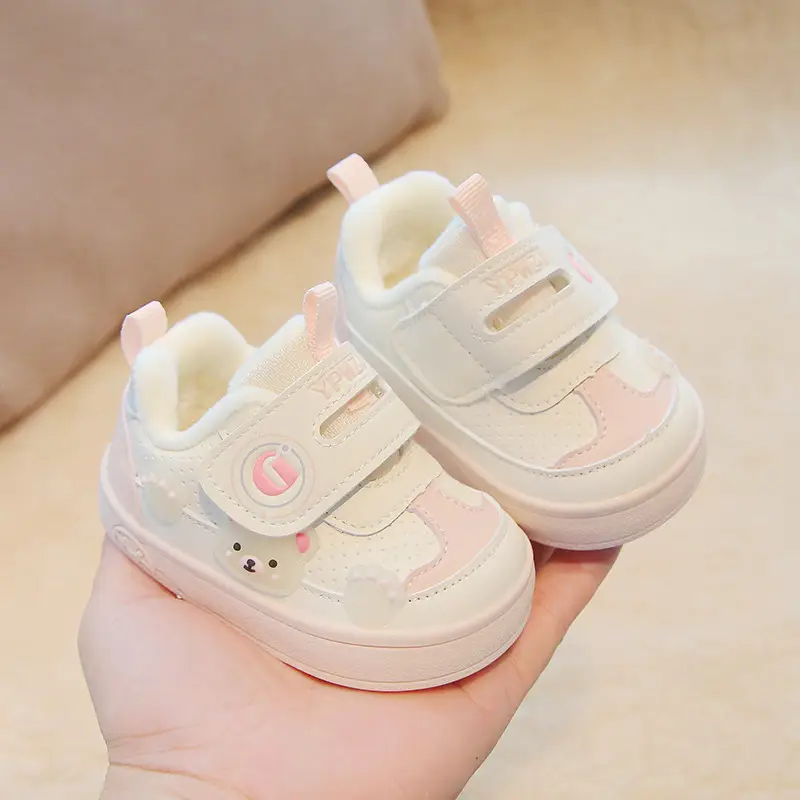Baby Anti-Skid Shoes Pink Cute Soft Cotton