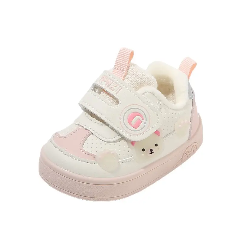 Baby Anti-Skid Shoes Pink Cute Soft Cotton