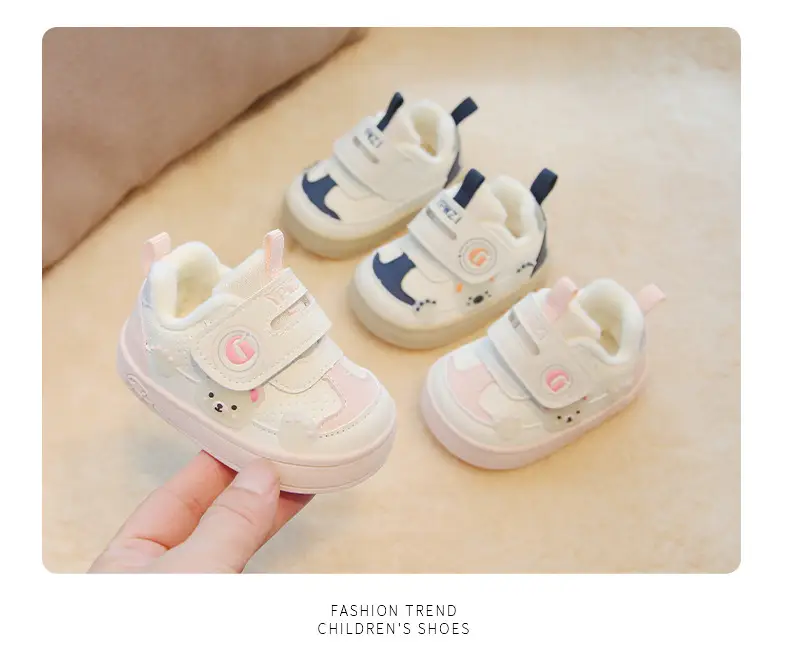 Baby Anti-Skid Shoes Pink Cute Soft Cotton — feature 12