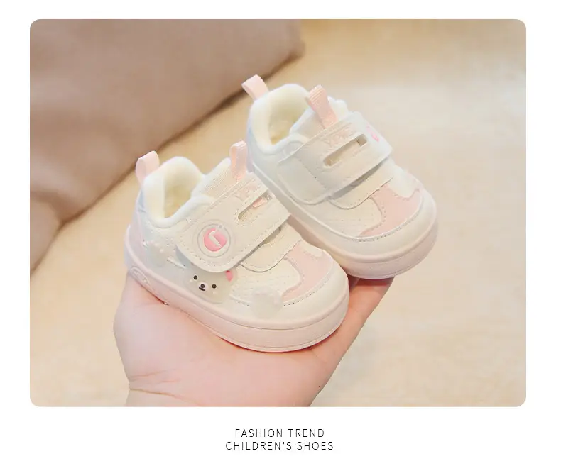 Baby Anti-Skid Shoes Pink Cute Soft Cotton — feature 13