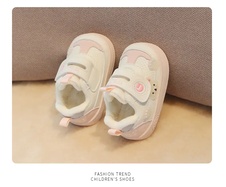 Baby Anti-Skid Shoes Pink Cute Soft Cotton — feature 14