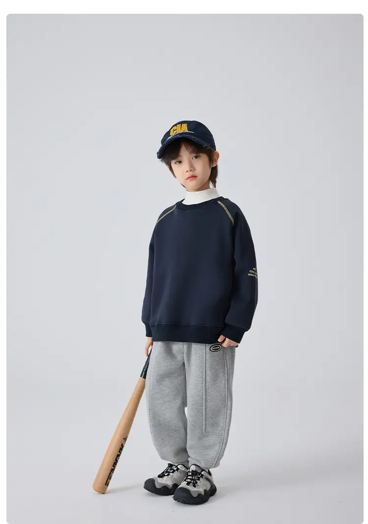 Winter Thermal T-Shirt for Boys Half-Turtleneck Base — feature 13