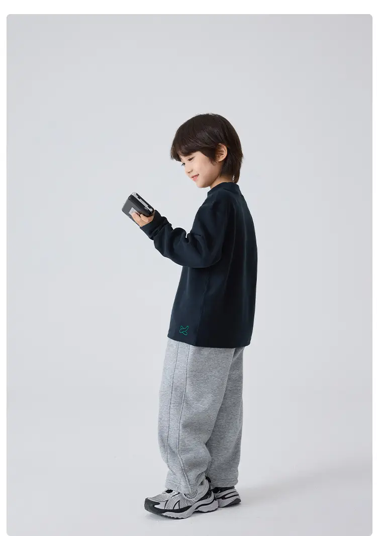 Winter Thermal T-Shirt for Boys Half-Turtleneck Base — feature 14