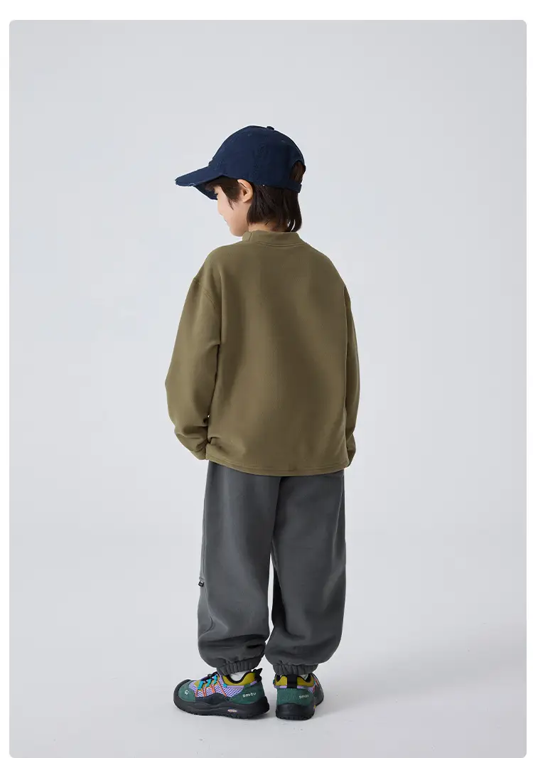 Winter Thermal T-Shirt for Boys Half-Turtleneck Base — feature 18