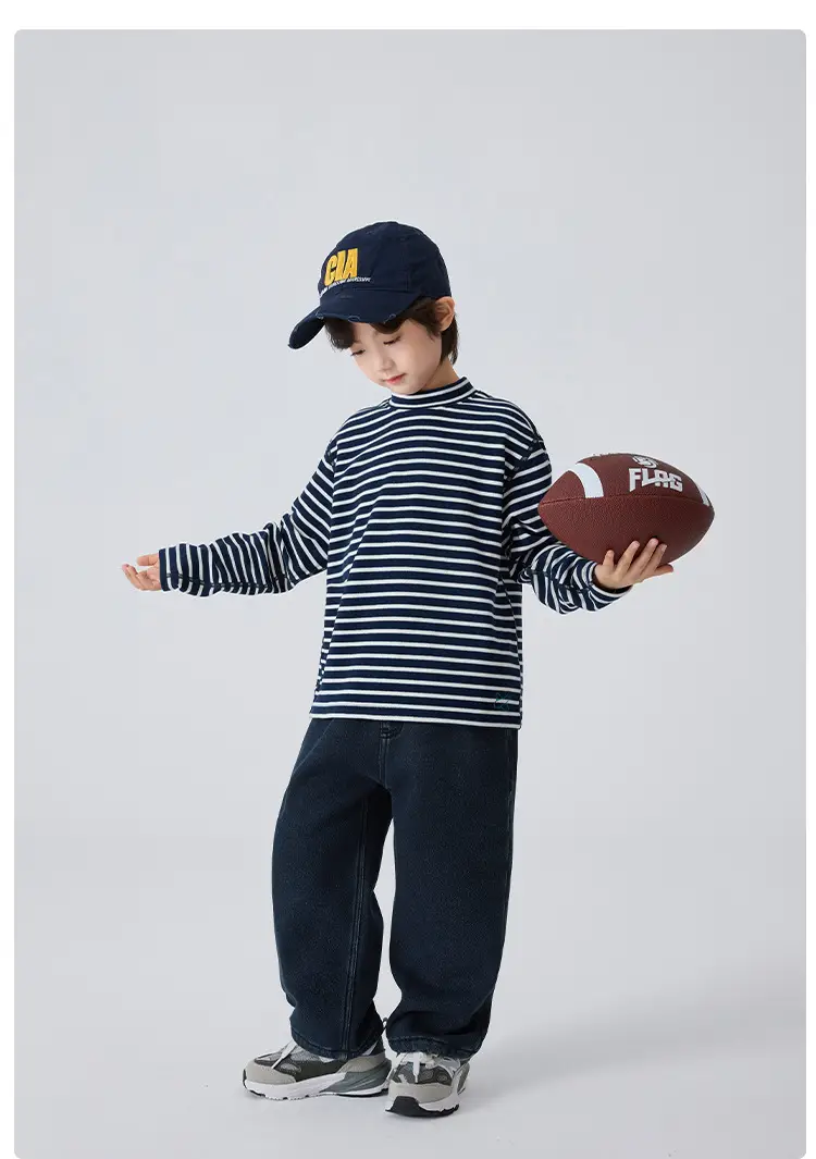 Winter Thermal T-Shirt for Boys Half-Turtleneck Base — feature 19