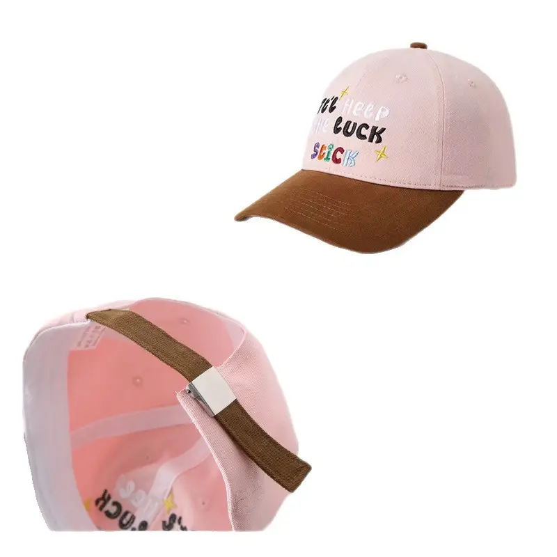 Korean Style Embroidered Hat 2025 Summer New Adult Baseball Cap Versatile College Hat
