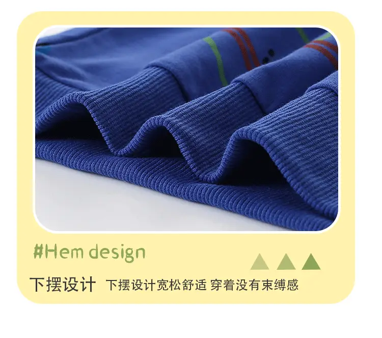 Blue Cartoon Kids Sweatshirt for Boys Autumn Winter — feature 12