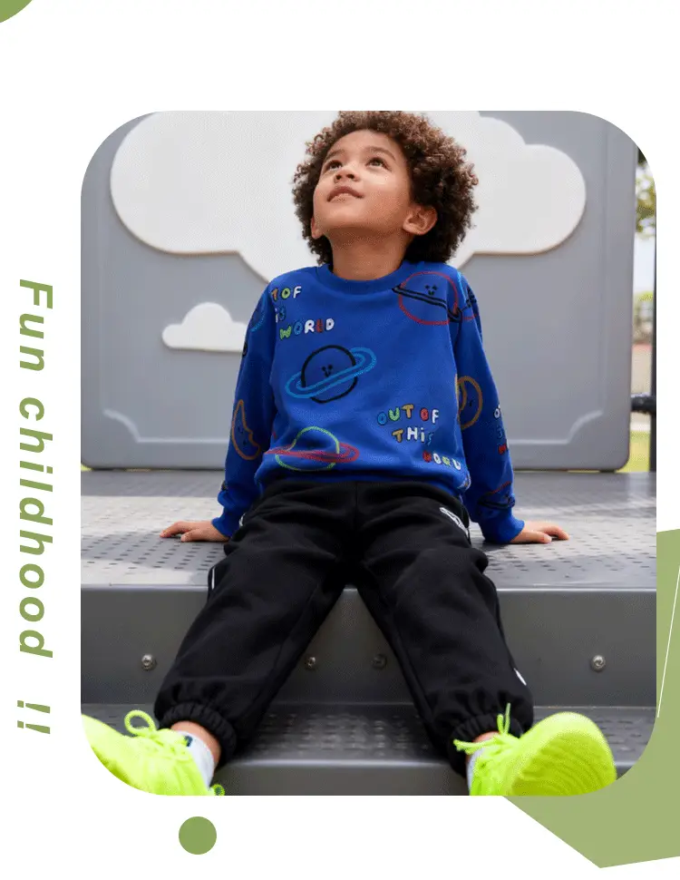 Blue Cartoon Kids Sweatshirt for Boys Autumn Winter — feature 6