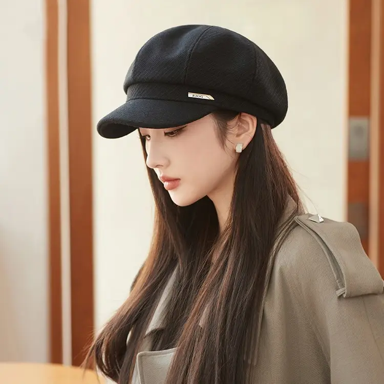 Women's Face-Slimming Octagonal Hat Winter Casual Beret - Image 19