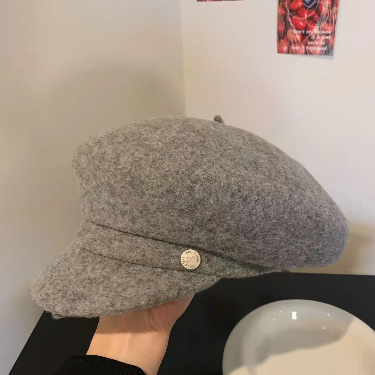 Women's Face-Slimming Octagonal Hat Winter Casual Beret - Image 12