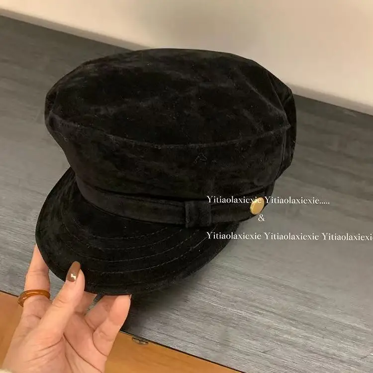 Women's Face-Slimming Octagonal Hat Winter Casual Beret - Image 8
