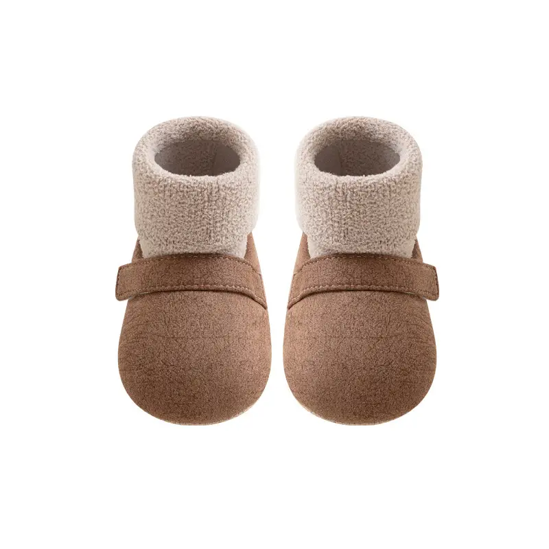 Babi Elephant Toddler Shoes Grey Soft Sole Indoor Winter - Image 9
