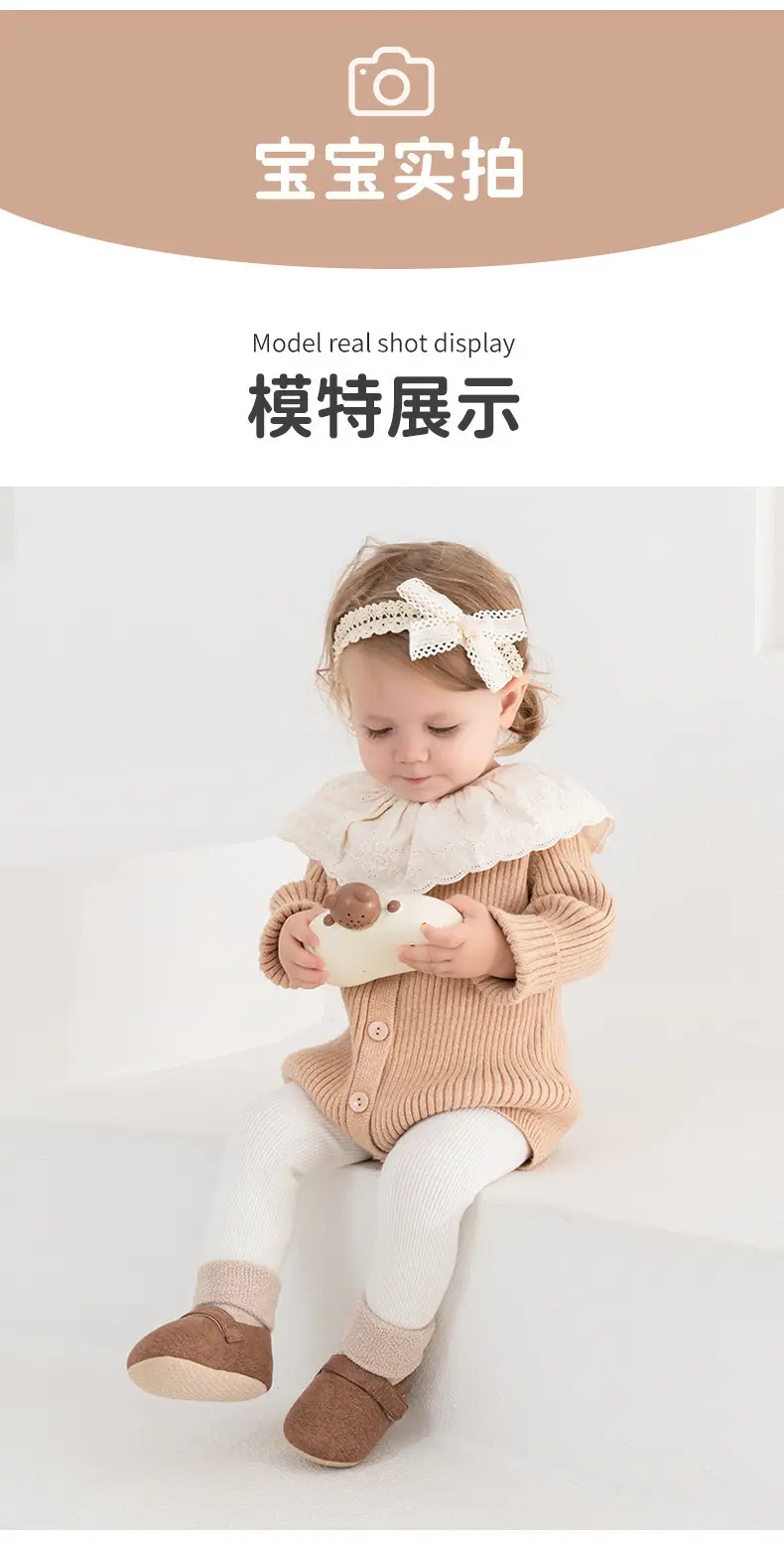 Babi Elephant Toddler Shoes Grey Soft Sole Indoor Winter β feature 11
