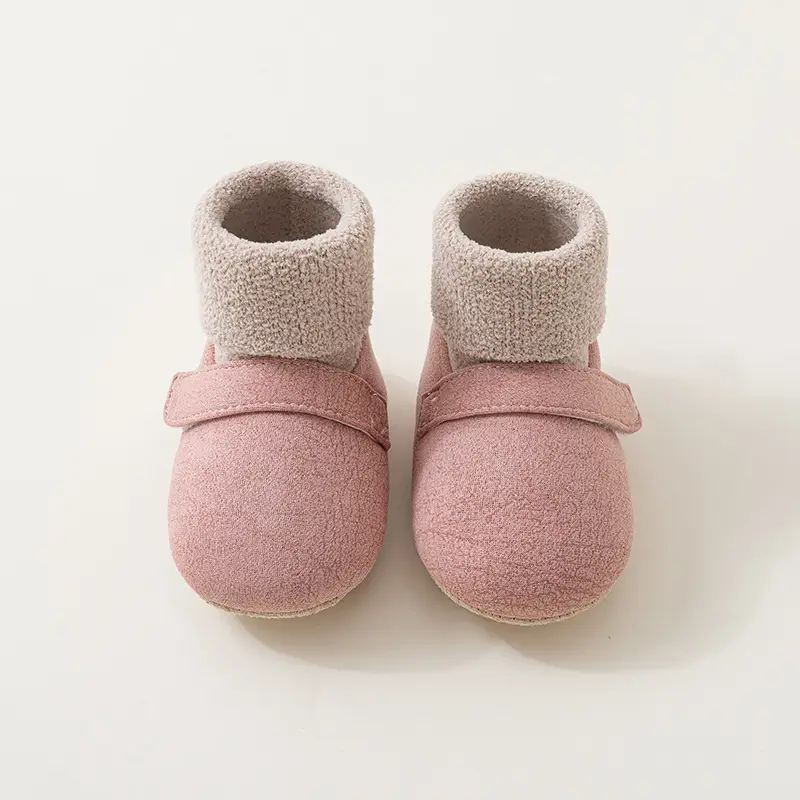 Babi Elephant Toddler Shoes Grey Soft Sole Indoor Winter