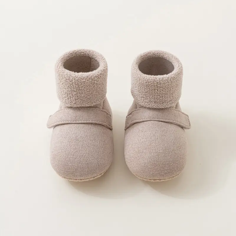 Babi Elephant Toddler Shoes Grey Soft Sole Indoor Winter - Image 2