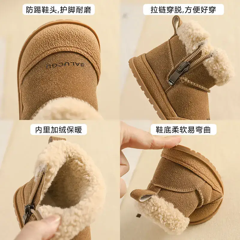 Girls' Warm Cotton Snow Boots Winter Kids — feature 9