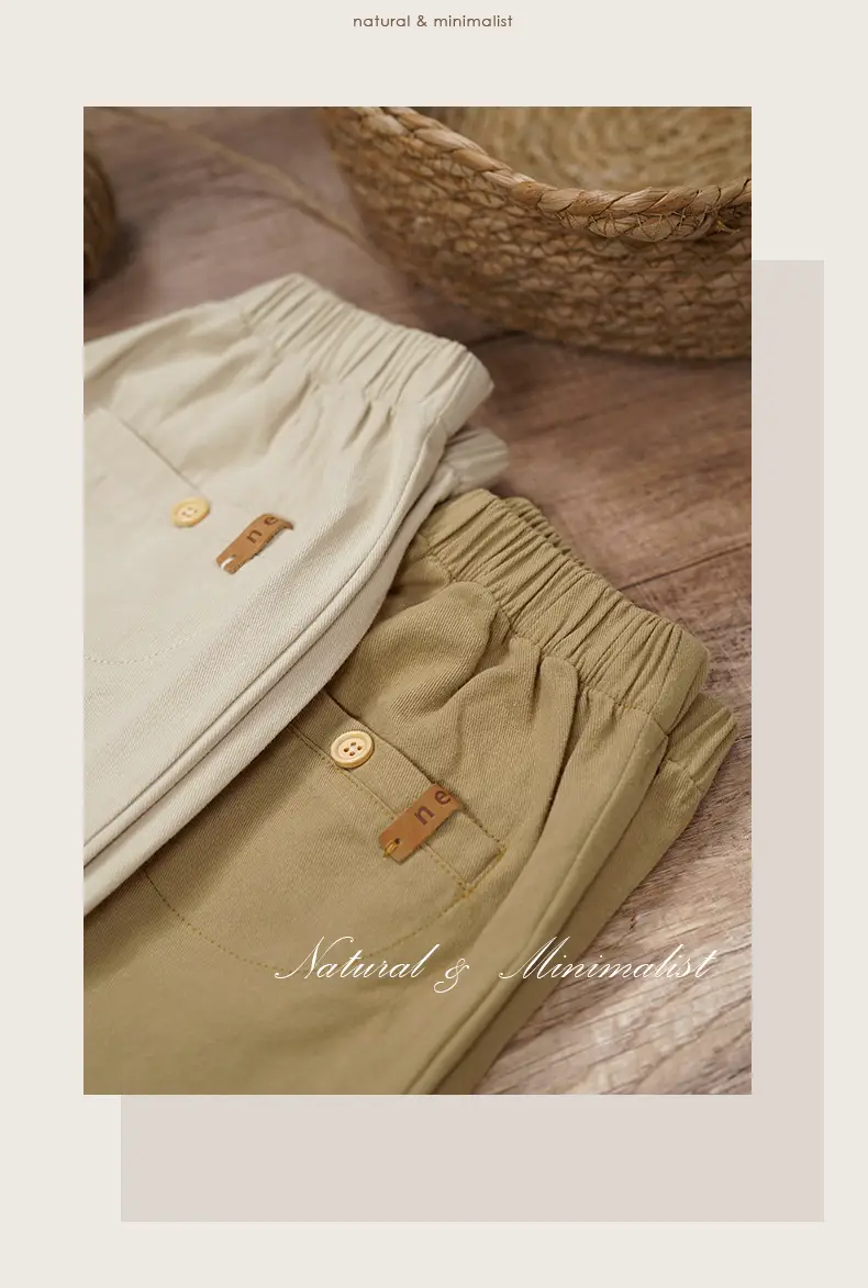 Neza Boys Striped T-Shirt Brown Pants Autumn Set — feature 15