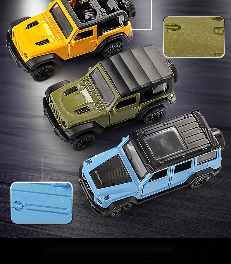 Three-Door Rross-Country Alloy Artificial Off-Road Sports Car Model Kidsren's Pull-Back Toy Car Batch — feature 13