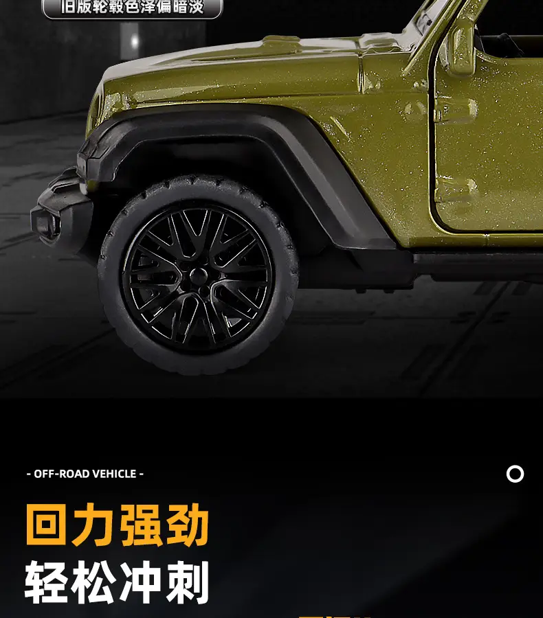 Three-Door Rross-Country Alloy Artificial Off-Road Sports Car Model Kidsren's Pull-Back Toy Car Batch — feature 16