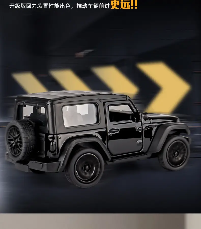Three-Door Rross-Country Alloy Artificial Off-Road Sports Car Model Kidsren's Pull-Back Toy Car Batch — feature 17