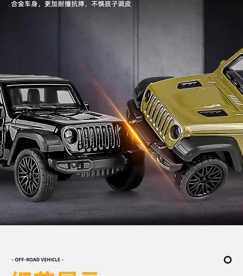 Three-Door Rross-Country Alloy Artificial Off-Road Sports Car Model Kidsren's Pull-Back Toy Car Batch — feature 21