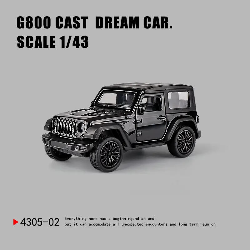 Three-Door Rross-Country Alloy Artificial Off-Road Sports Car Model Kidsren's Pull-Back Toy Car Batch
