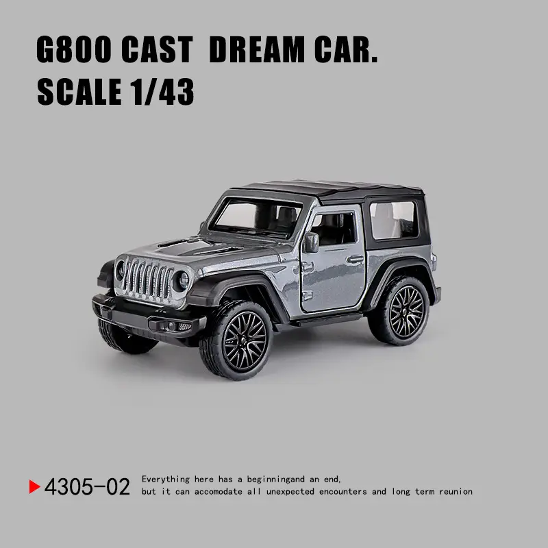 Three-Door Rross-Country Alloy Artificial Off-Road Sports Car Model Kidsren's Pull-Back Toy Car Batch