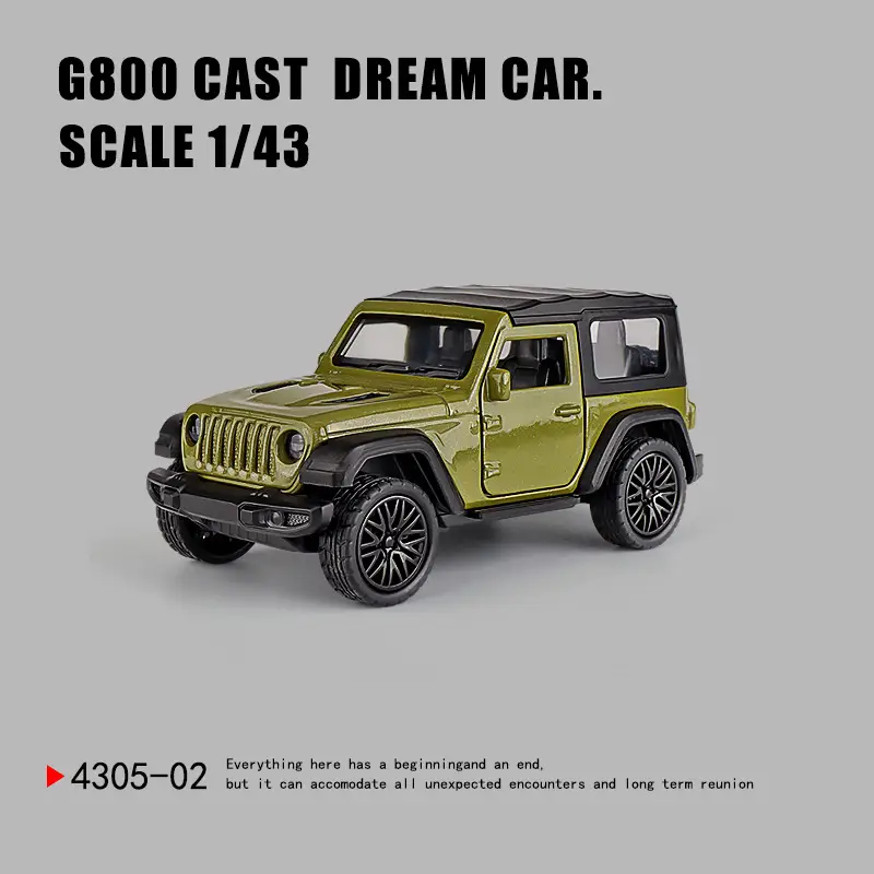 Three-Door Rross-Country Alloy Artificial Off-Road Sports Car Model Kidsren's Pull-Back Toy Car Batch